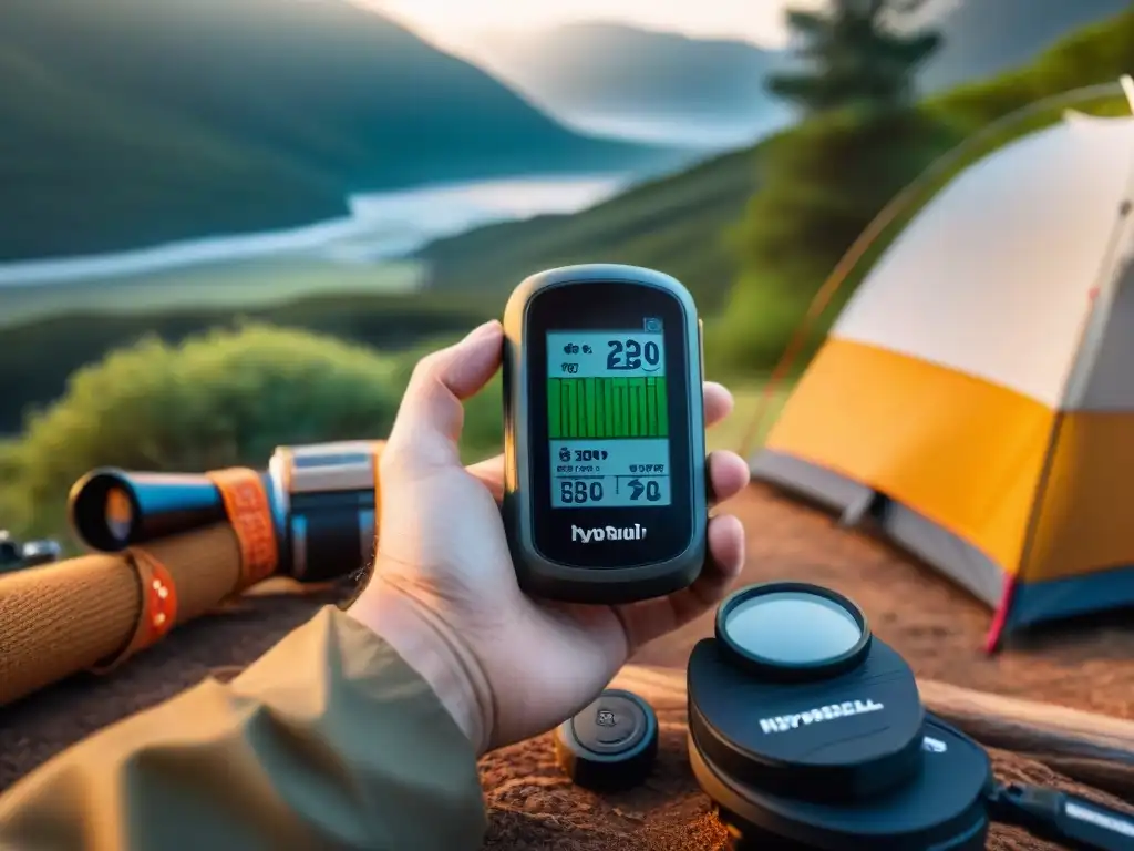 Advertencia de batería baja en GPS: gestión vital en campamento en Uruguay Advertencia de batería baja en GPS en campamento en Uruguay