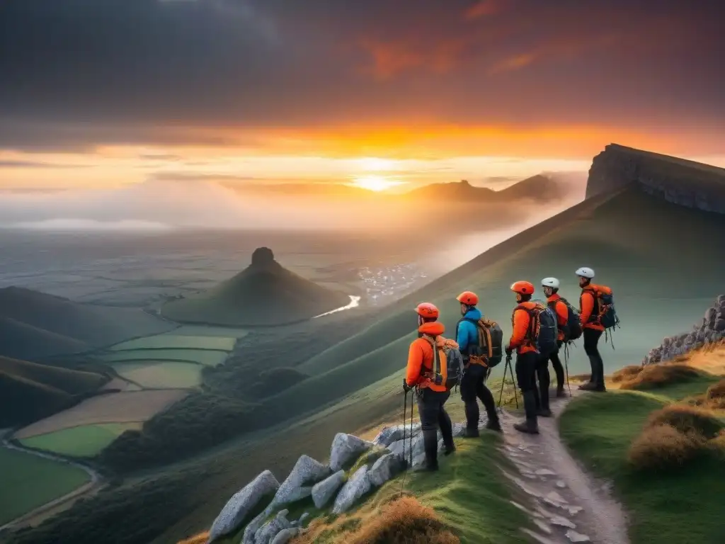 Épica ascensión al amanecer en Pan de Azúcar, Uruguay Ascenso épico al amanecer en Pan de Azúcar, Uruguay