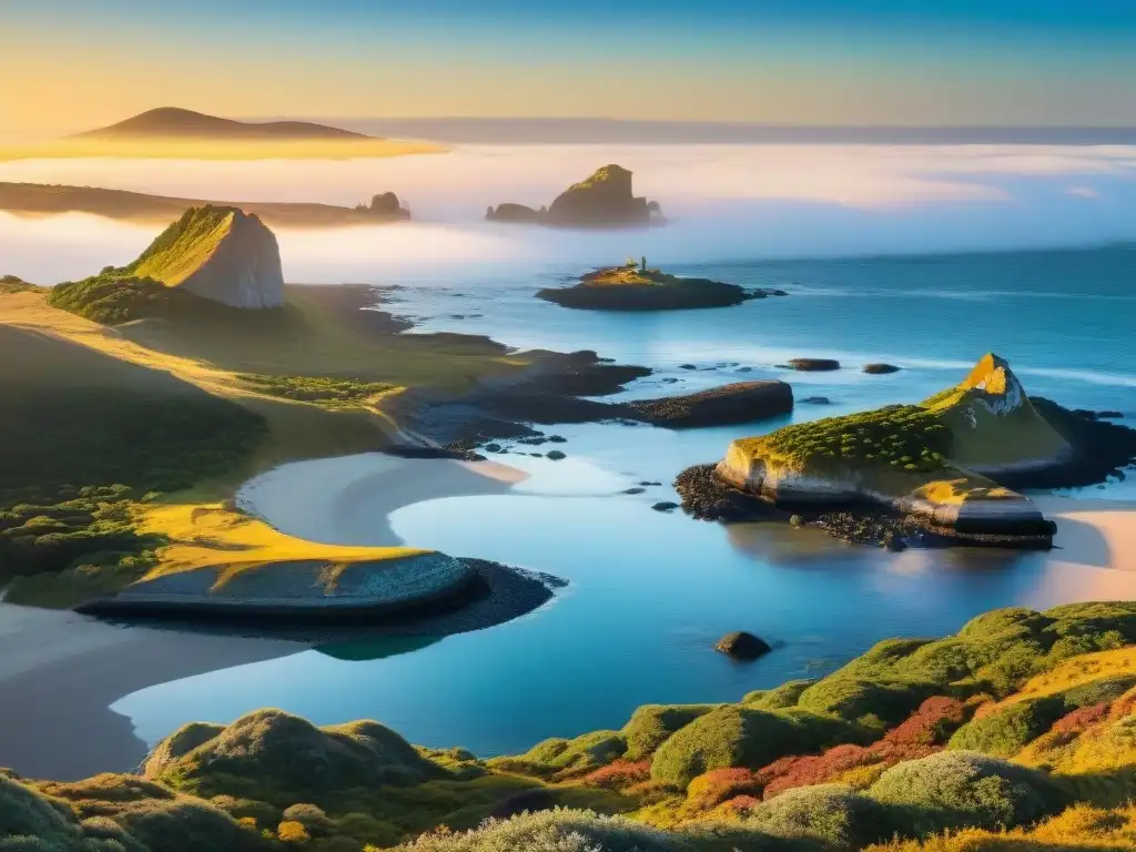 Espectacular atardecer en Parque Nacional Santa Teresa, Uruguay Atardecer vibrante en Parque Nacional Santa Teresa Uruguay, costa escarpada y biodiversidad