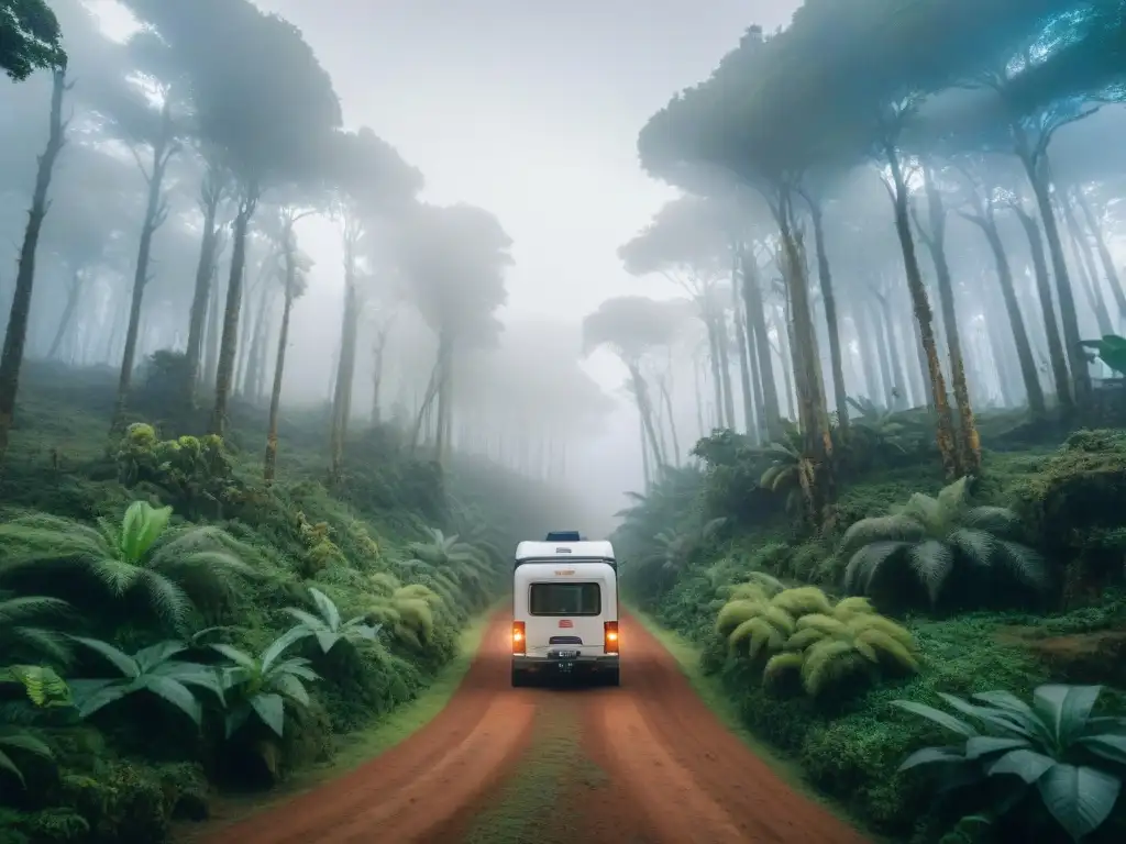 Camper experto en la selva de Uruguay: desafíos y recompensas Un aventurero en Uruguay muestra sus habilidades de supervivencia camping en una densa jungla