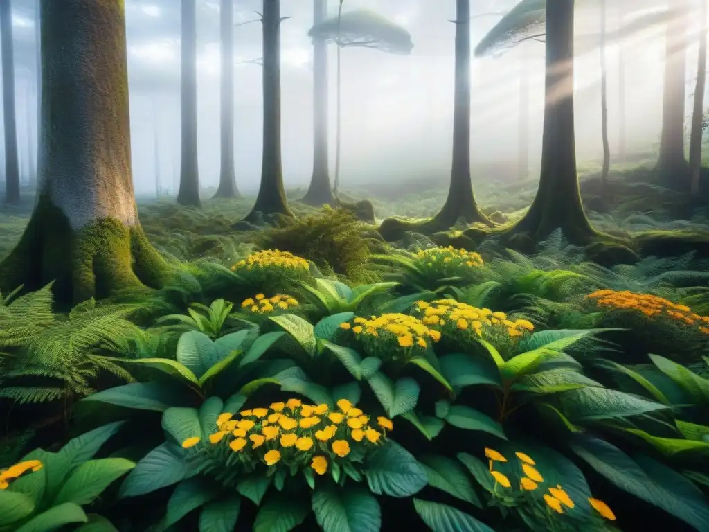 Selva exuberante en Uruguay: Detalles asombrosos de flora y fauna nativa Un bosque exuberante en Uruguay invita a explorar la naturaleza