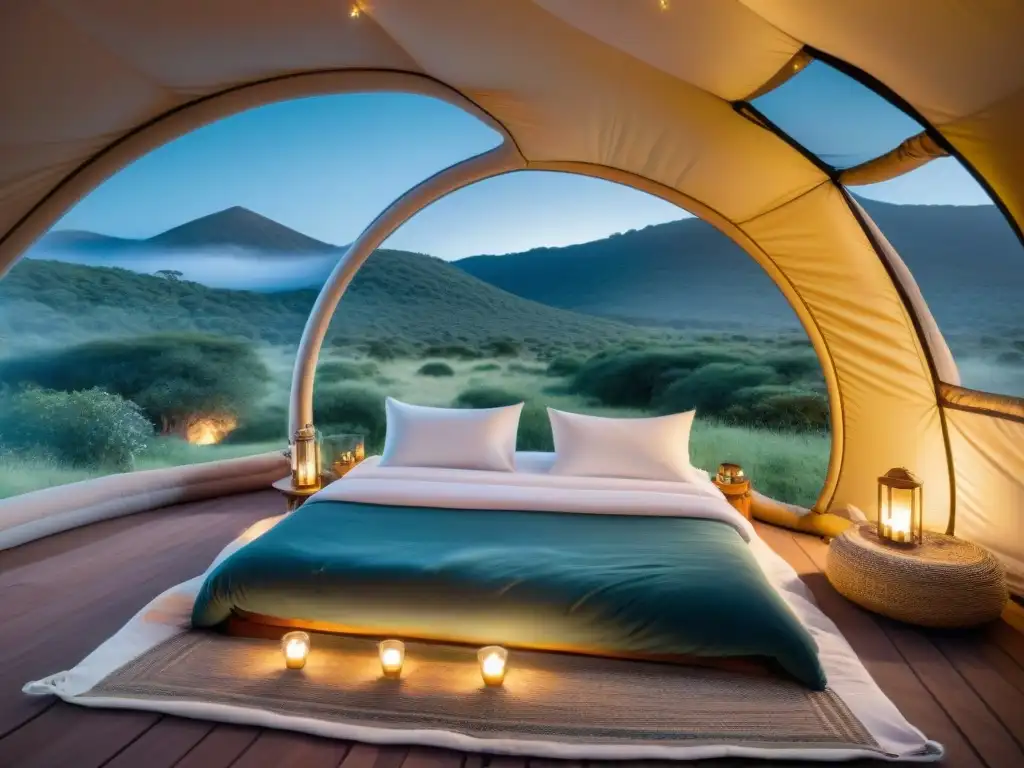 Refugio de lujo bajo las estrellas en Uruguay Camas inflables para glamping Uruguay: Noche de lujo en burbuja transparente bajo las estrellas