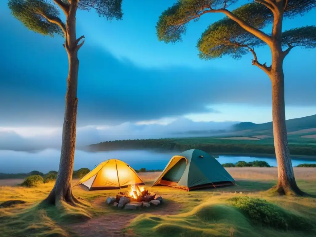 Campamento seguro y tranquilo en la naturaleza de Uruguay Un campamento seguro y tranquilo en la naturaleza de Uruguay