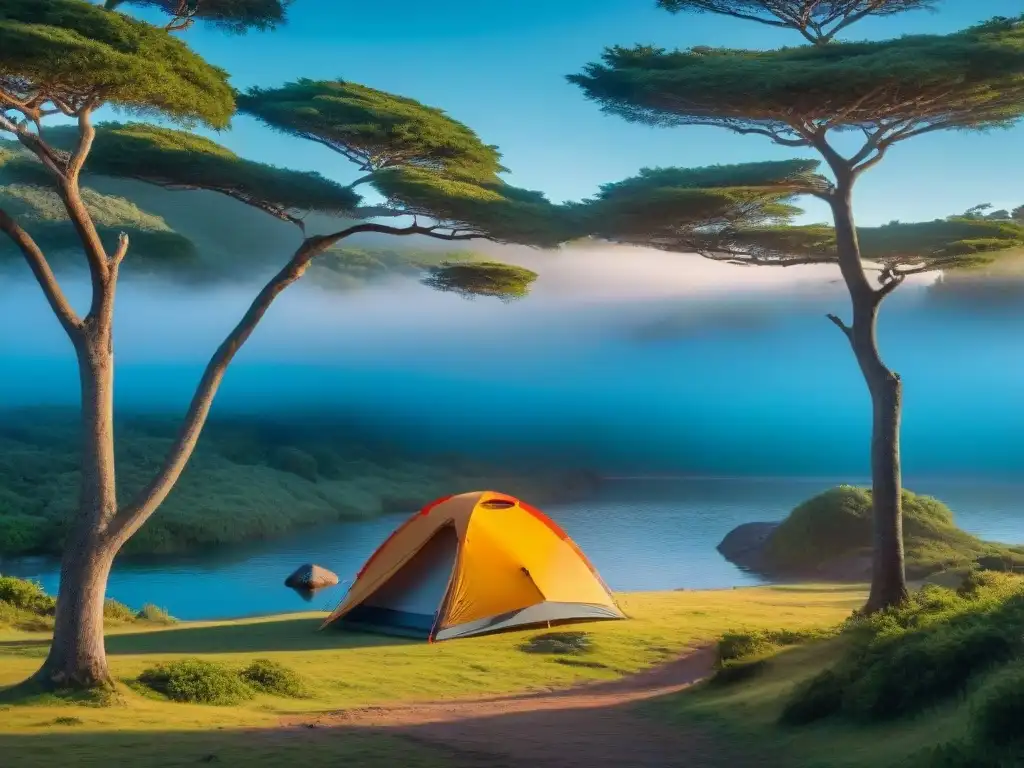 Campamento sereno en Uruguay: conexión con la naturaleza Un campamento sereno en Uruguay: Paquetes aventura