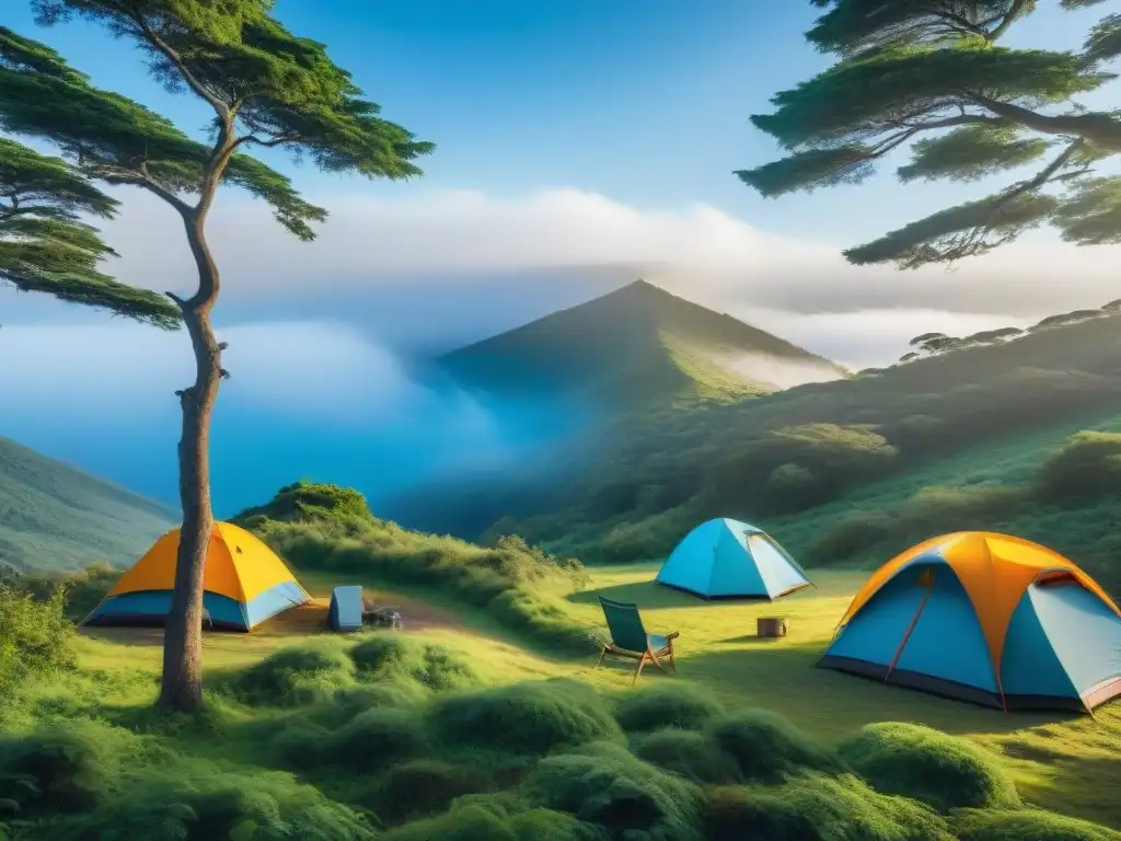 Campamento sostenible en Uruguay: tradición y ecología en armonía Campamento sostenible en Uruguay, minimización residuos camping tradiciones Uruguay