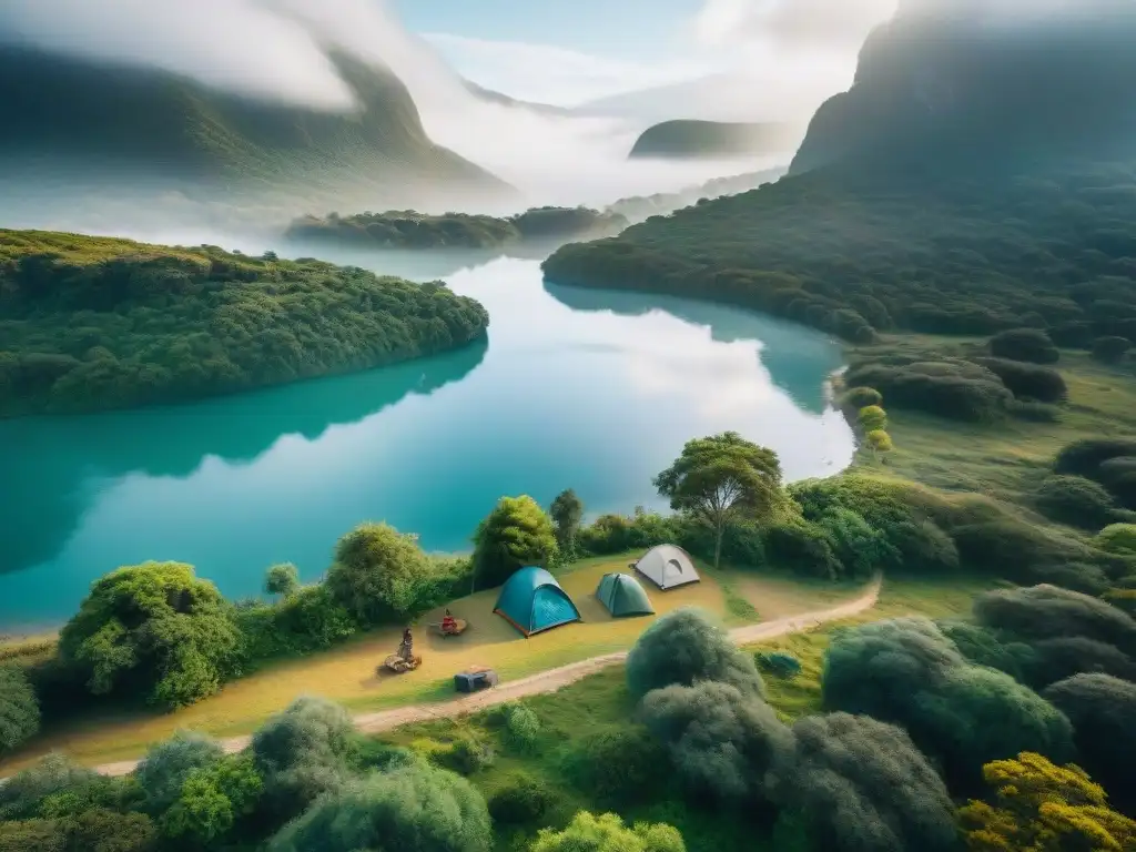 Campamento sostenible en Uruguay: armonía con la naturaleza Campamento sostenible en Uruguay: Economía circular