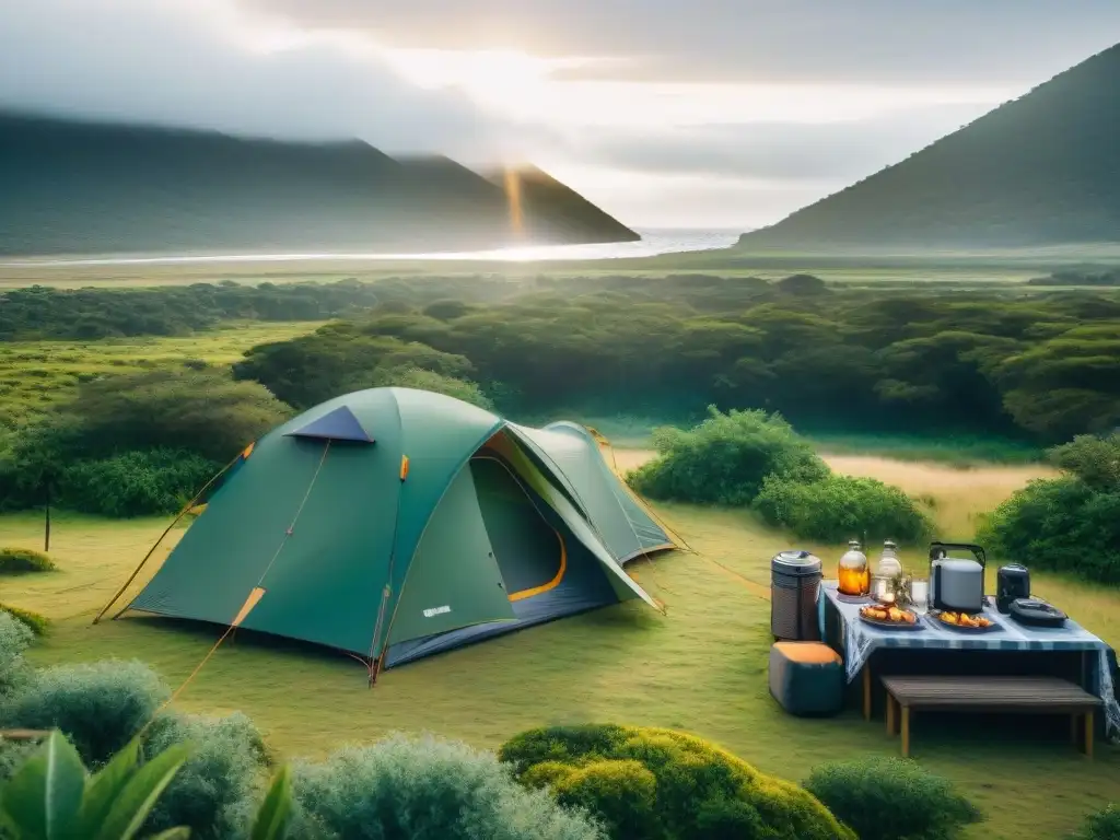 Campamento tecnológico en Uruguay: gadgets de alta tecnología para acampar Campamento tecnológico en Uruguay: innovación y naturaleza se fusionan en un campamento moderno lleno de gadgets de alta tecnología