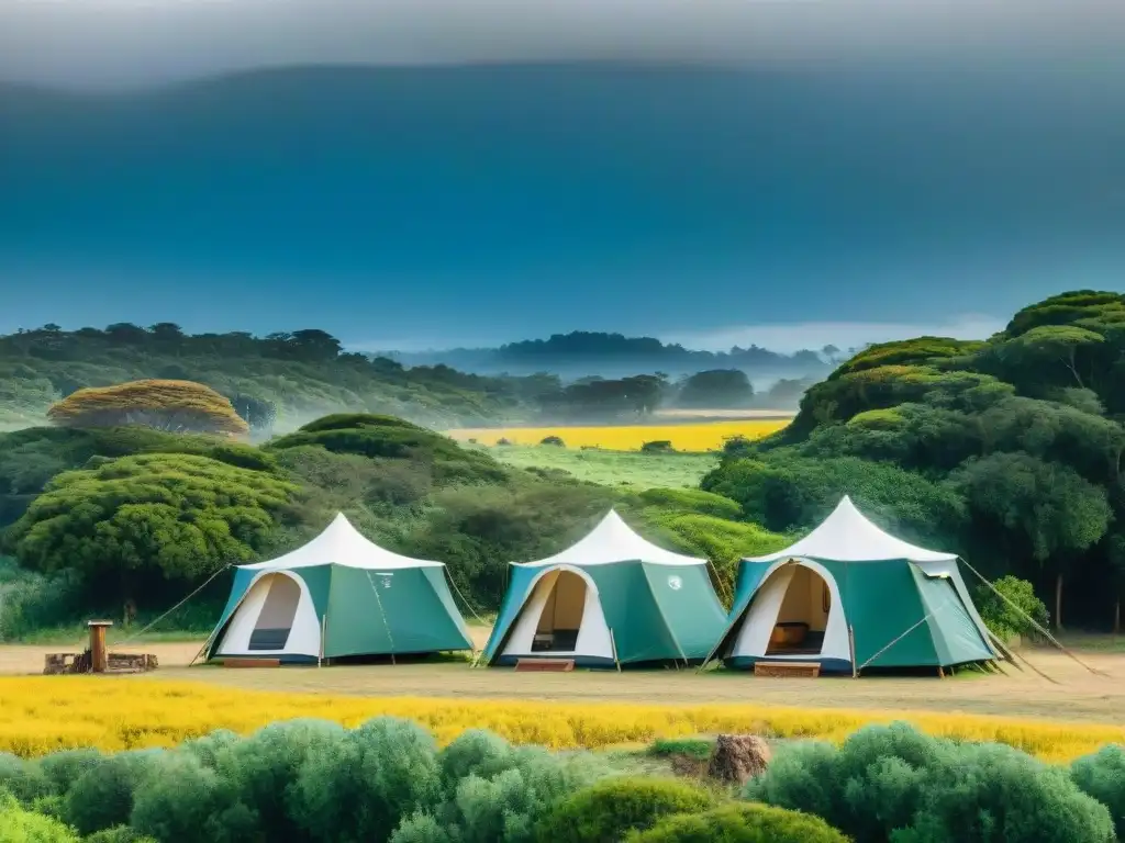 Campamento ecológico en Uruguay: armonía verde Camping ecológico en Uruguay: Un campamento sereno en armonía con la naturaleza