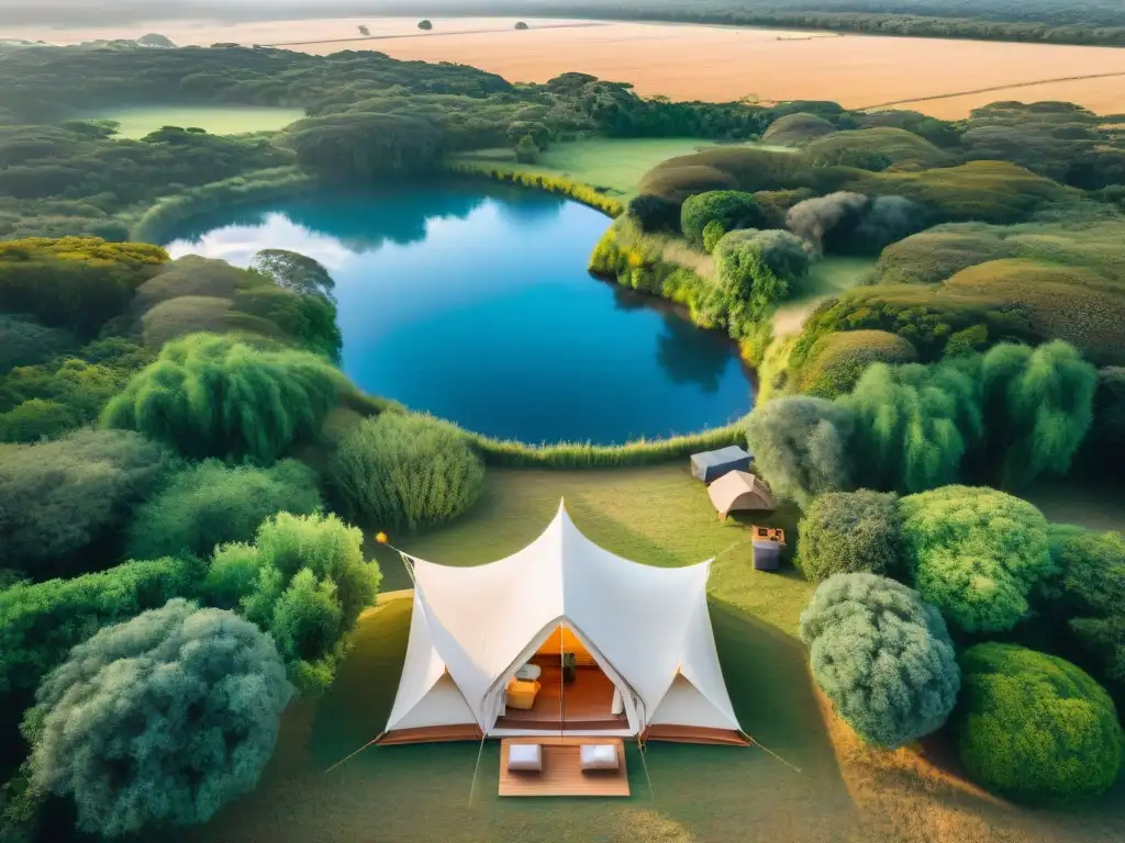 Glamping de lujo en Uruguay: oasis de tranquilidad y elegancia Camping con estilo en Uruguay: lujoso glamping en la naturaleza serena