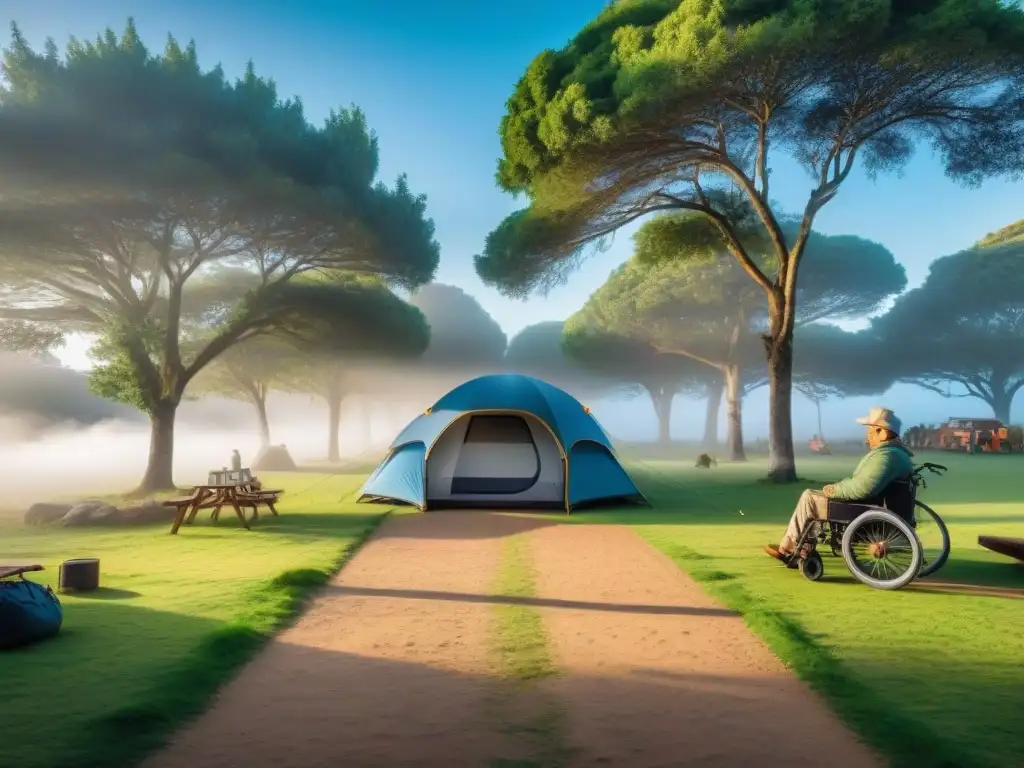 Campamento accesible en Uruguay: inclusión en la naturaleza Un camping inclusivo en Uruguay con accesos para discapacitados