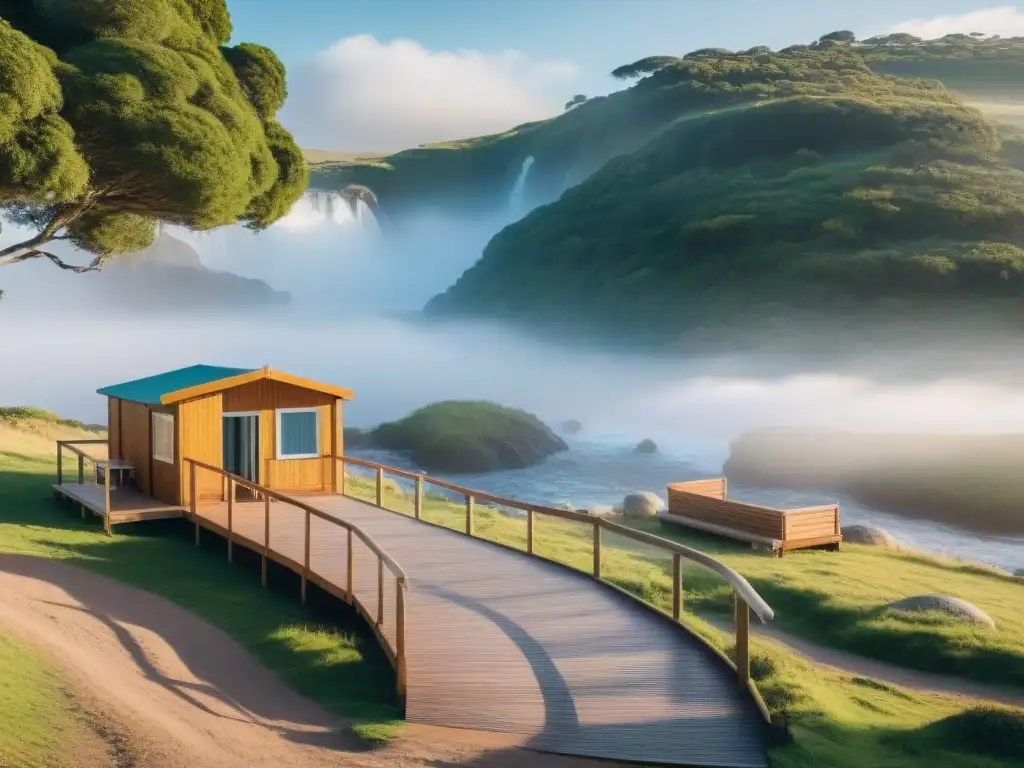 Campamento inclusivo y accesible en Uruguay: un refugio para todos Un camping inclusivo en Uruguay con rampa accesible y áreas adaptadas para discapacitados