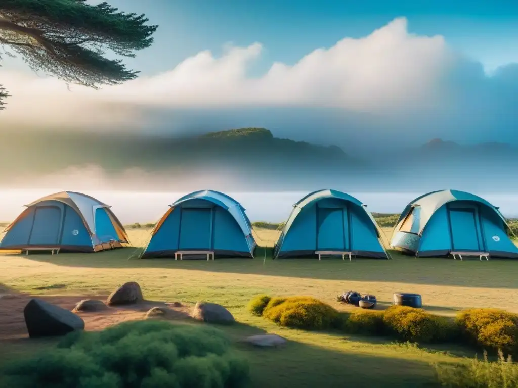Camping sostenible en Uruguay: prácticas ecoamigables en acción Camping sostenible en Uruguay: Economía circular - Campamento ecológico en armonía con la naturaleza y prácticas responsables