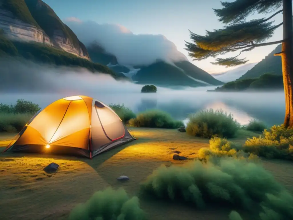 Comparación tienda camping premium vs estándar en campamento Comparativa tiendas campaña alta gama: Detalles lujosos de una tienda avanzada contrastados con una estándar en un campamento pintoresco