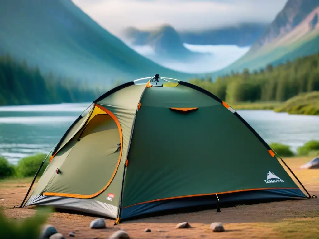 Tent premium: detalle y calidad para acampar con estilo Detalles finos y resistencia en tienda de campaña de alta gama, calidad y durabilidad destacadas