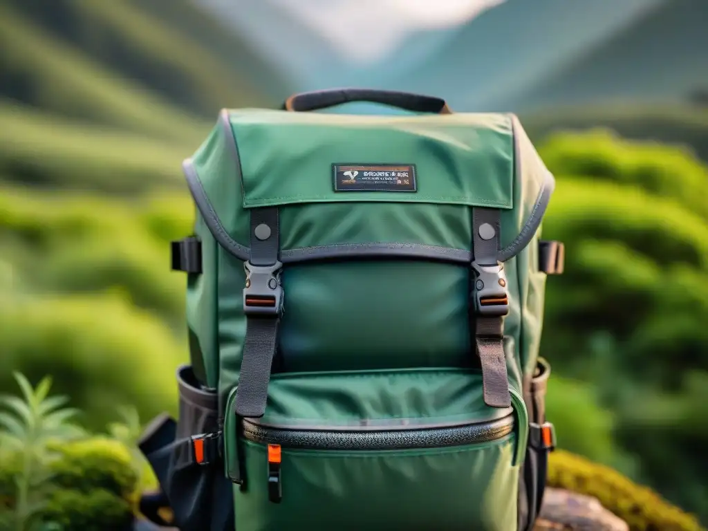 Mochila impermeable de alta calidad para equipo de camping en la naturaleza Detalles de funda impermeable para equipo camping en bosque lluvioso