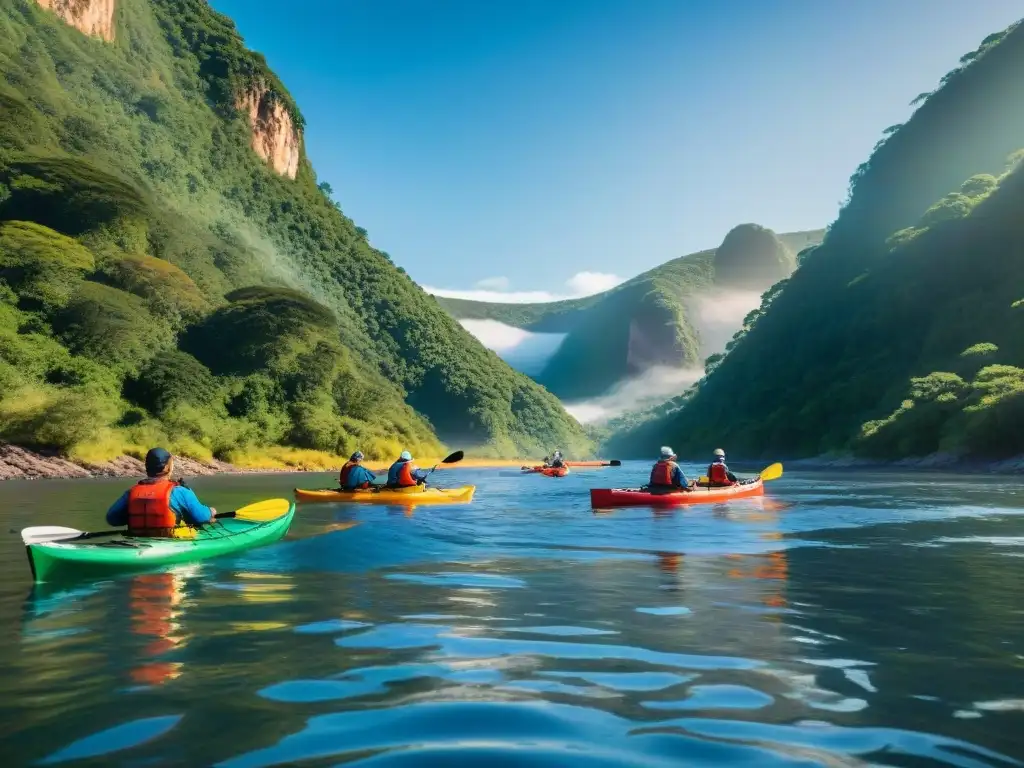 Emoción en el Río Negro: Kayak en Uruguay Un emocionante paseo en kayak por el impresionante Río Negro en Uruguay, rodeado de naturaleza