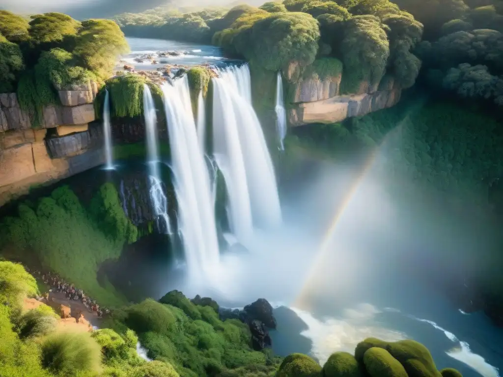 Cascada Salto del Penitente: belleza natural en Uruguay Espectacular cascada del Salto del Penitente en Uruguay, rodeada de exuberante vegetación y acantilados rocosos