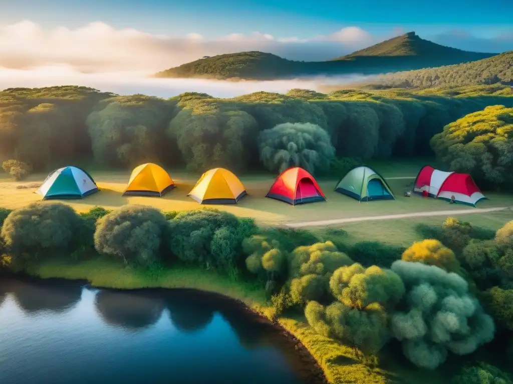 Campamento en Uruguay: Oasis de naturaleza y serenidad Experiencias camping Uruguay: belleza y diversidad en un campamento sereno con flora y fauna nativa