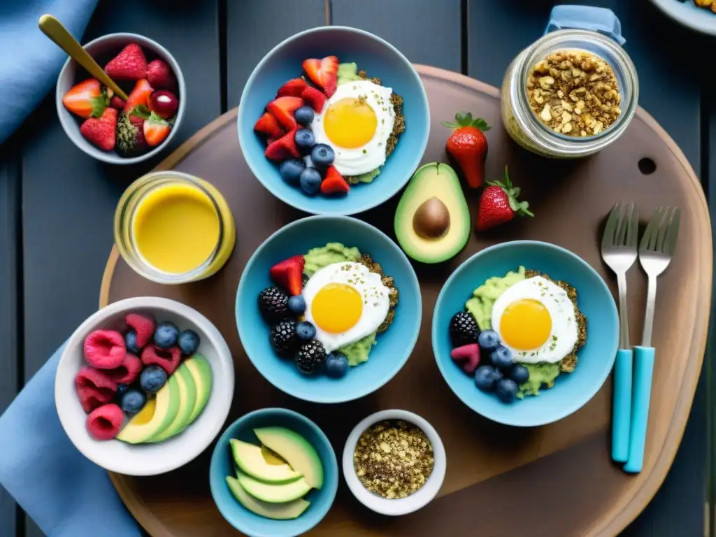 Desayunos energéticos para acampar: variedad de colores y sabores Un festín matutino en la naturaleza: recetas camping sin fuego creativas con overnight oats, chia pudding, avocado toast y frutas