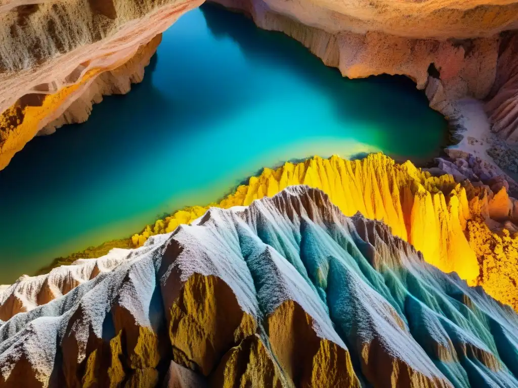 Maravillosas formaciones minerales en Grutas del Palacio Explorando la geología única de las Grutas del Palacio en Uruguay, con formaciones minerales coloridas y texturas fascinantes