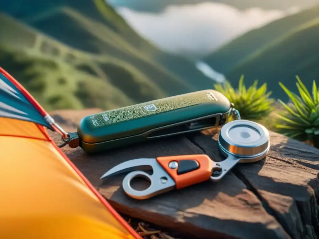 Herramienta de camping todo en uno en Uruguay Herramienta multifuncional para camping en Uruguay, lista para la aventura al aire libre