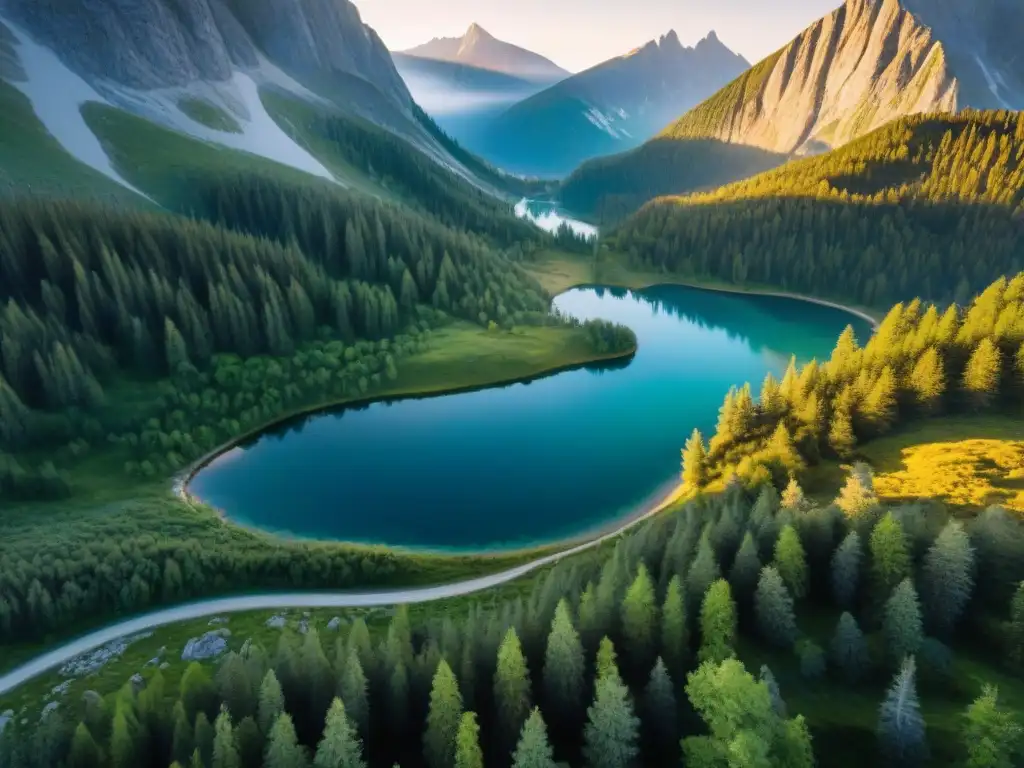 Espectacular atardecer en las montañas: campamento en entorno remoto Explora la importancia de la precisión GPS en terrenos difíciles, con campistas disfrutando de un atardecer en la montaña