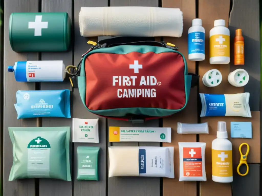 Kit de primeros auxilios organizado para aventura al aire libre Kit de primeros auxilios casero listo para la aventura al aire libre