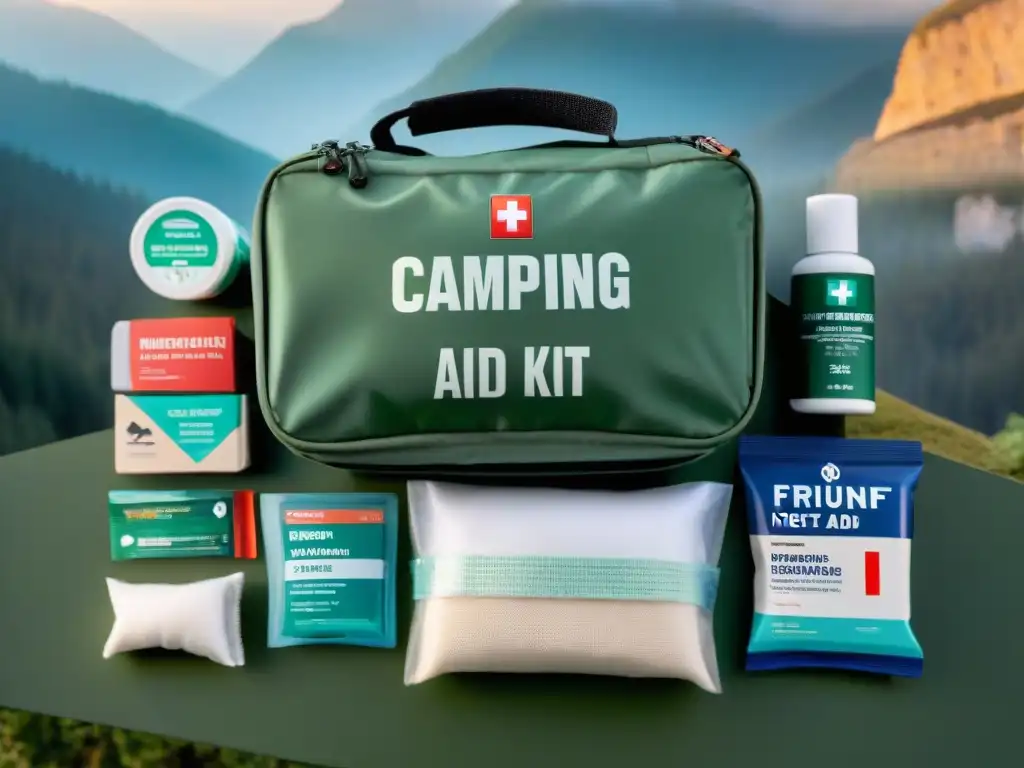 Kit de primeros auxilios para acampar: organización y preparación total Un kit de primeros auxilios casero perfectamente organizado para acampar, listo para emergencias al aire libre