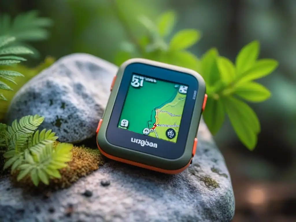 GPS resistente en bosque de Uruguay: ruta de camping destacada Explora con los mejores GPS para camping en Uruguay en un bosque exuberante y sereno