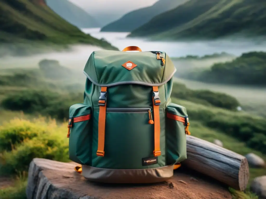 Mochilas técnicas de camping en Uruguay: seguridad e innovación Mochilas técnicas camping Uruguay: Innovación y seguridad en mochilas con RFID y cierres reforzados, en escenario natural de aventura