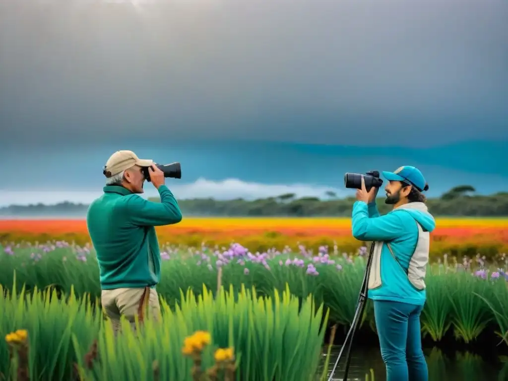 Observadores de aves en Uruguay: preservando la biodiversidad Observadores de aves en Uruguay contribuyendo a la conservación de especies nativas en un humedal protegido