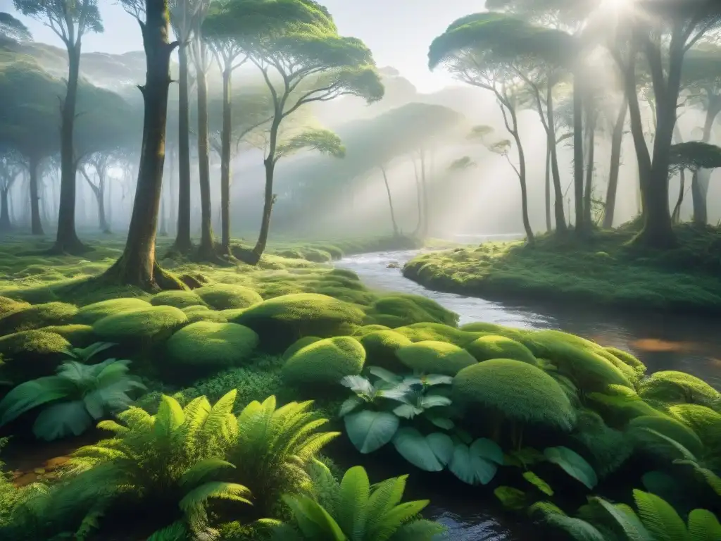 Reserva natural en Uruguay: belleza prístina Un paraíso natural en Uruguay con flora, fauna y río cristalino