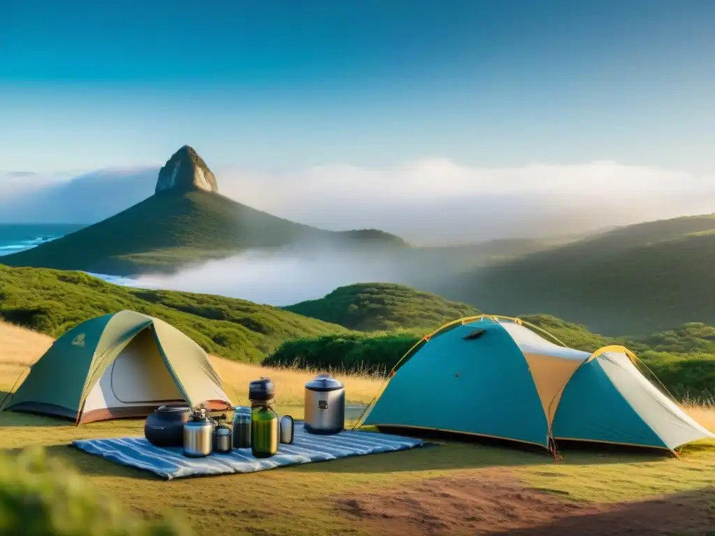 Camping sostenible en Uruguay: tienda solar y productos ecológicos Productos esenciales camping ecológicos en un campamento sostenible en Uruguay