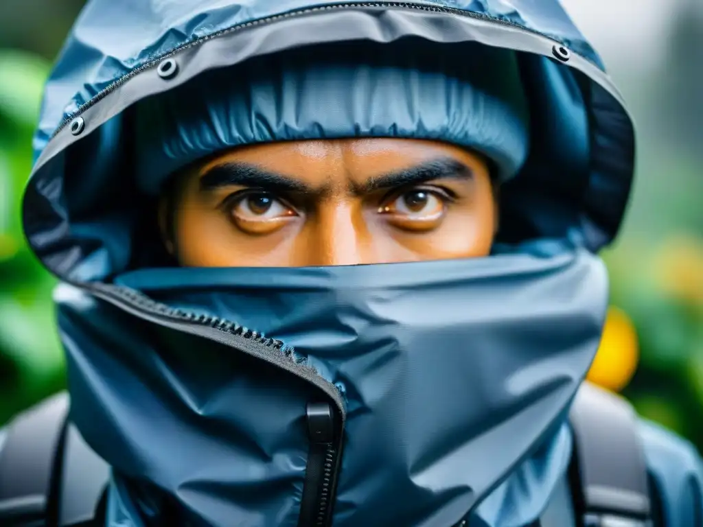 Resistencia bajo la lluvia: protección para tu cámara DSLR Profesional cámara DSLR protegida de la lluvia, resaltando la importancia de proteger el equipo en condiciones climáticas adversas