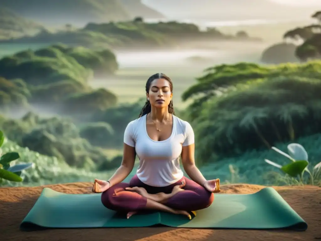 Meditación en la naturaleza: Unión y paz en retiro de Uruguay Retiro de desconexión digital en Uruguay: grupo diverso medita en naturaleza serena