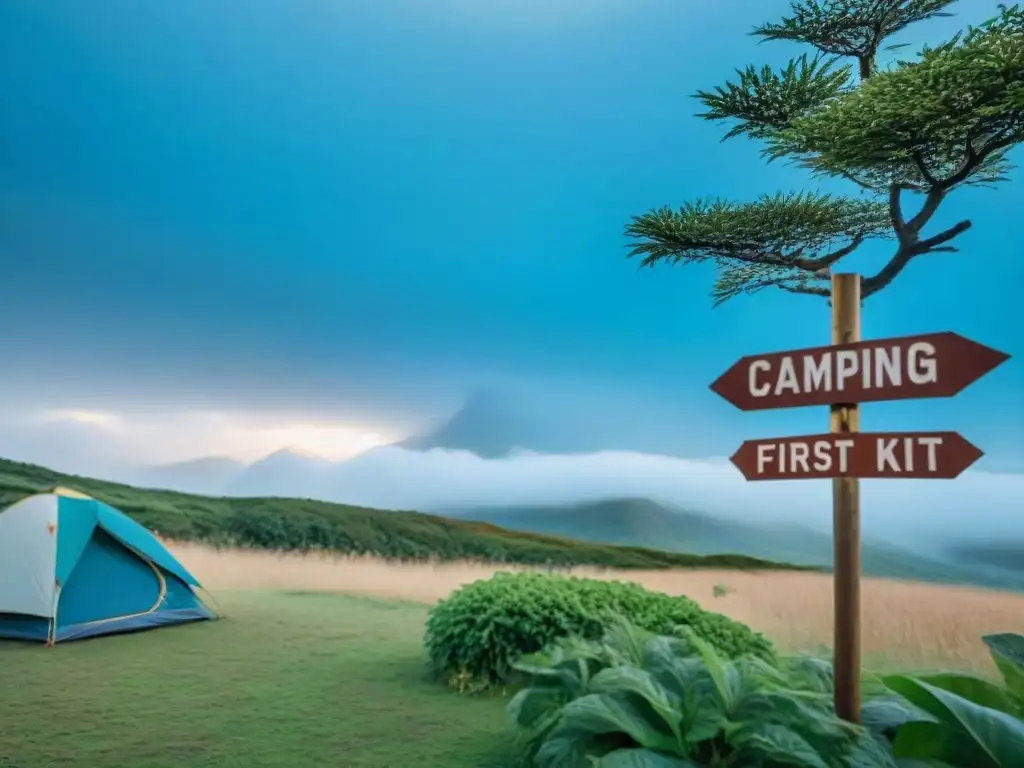 Señales de camping en Uruguay: guía y seguridad en la naturaleza Señales de socorro camping Uruguay: Indicaciones clave en un apacible campamento verde, guía y seguridad para los acampantes