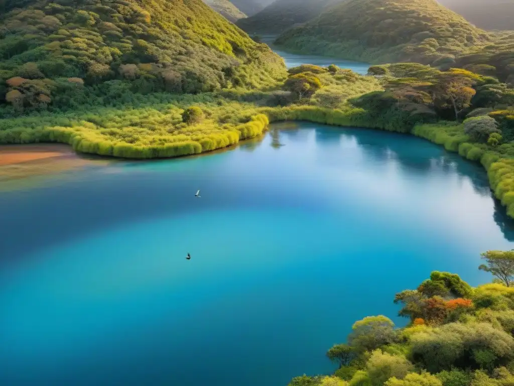 Avifauna exuberante: aves coloridas en bosque de Uruguay Senderos de observación de aves en Uruguay: diversidad de aves coloridas en un exuberante bosque