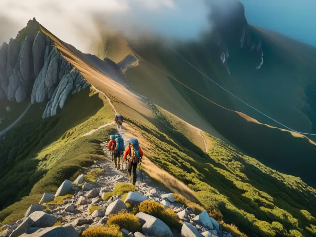 Ascenso épico: escaladores desafían Pan de Azúcar en Uruguay Valientes escaladores ascendiendo Pan de Azúcar en Uruguay, mostrando determinación y espíritu aventurero