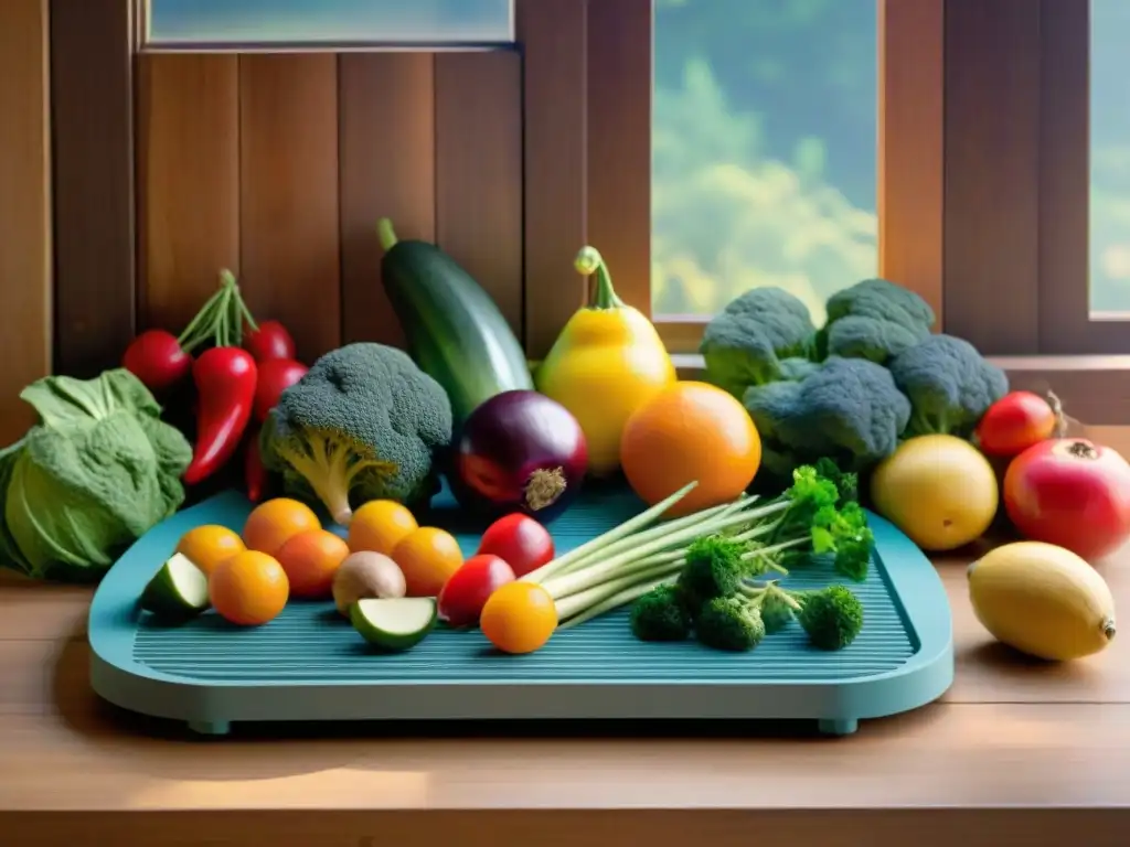 Deliciosos snacks deshidratados para tus aventuras al aire libre Variada selección de frutas y verduras en bandejas de deshidratador, listas para camping